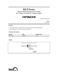 Datasheet HZ10BP производства Hitachi